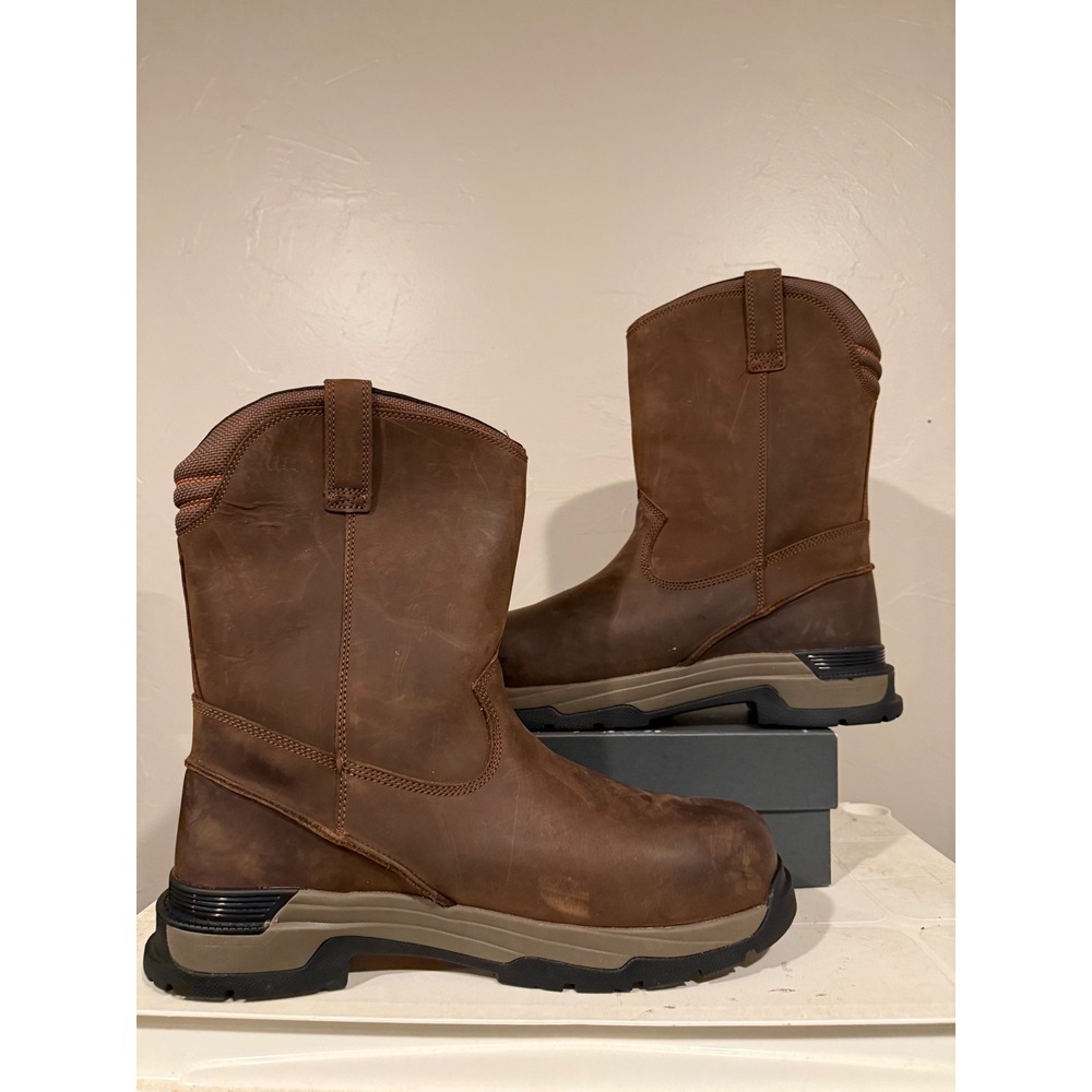 Ariat Mastergrip Work Boots Mens 13 EE Wide Brown NEW Composite Toe 10020094